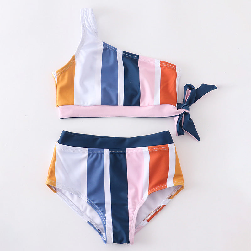 Mommy & Me Color Stripe 2 Pieces Swimsuit