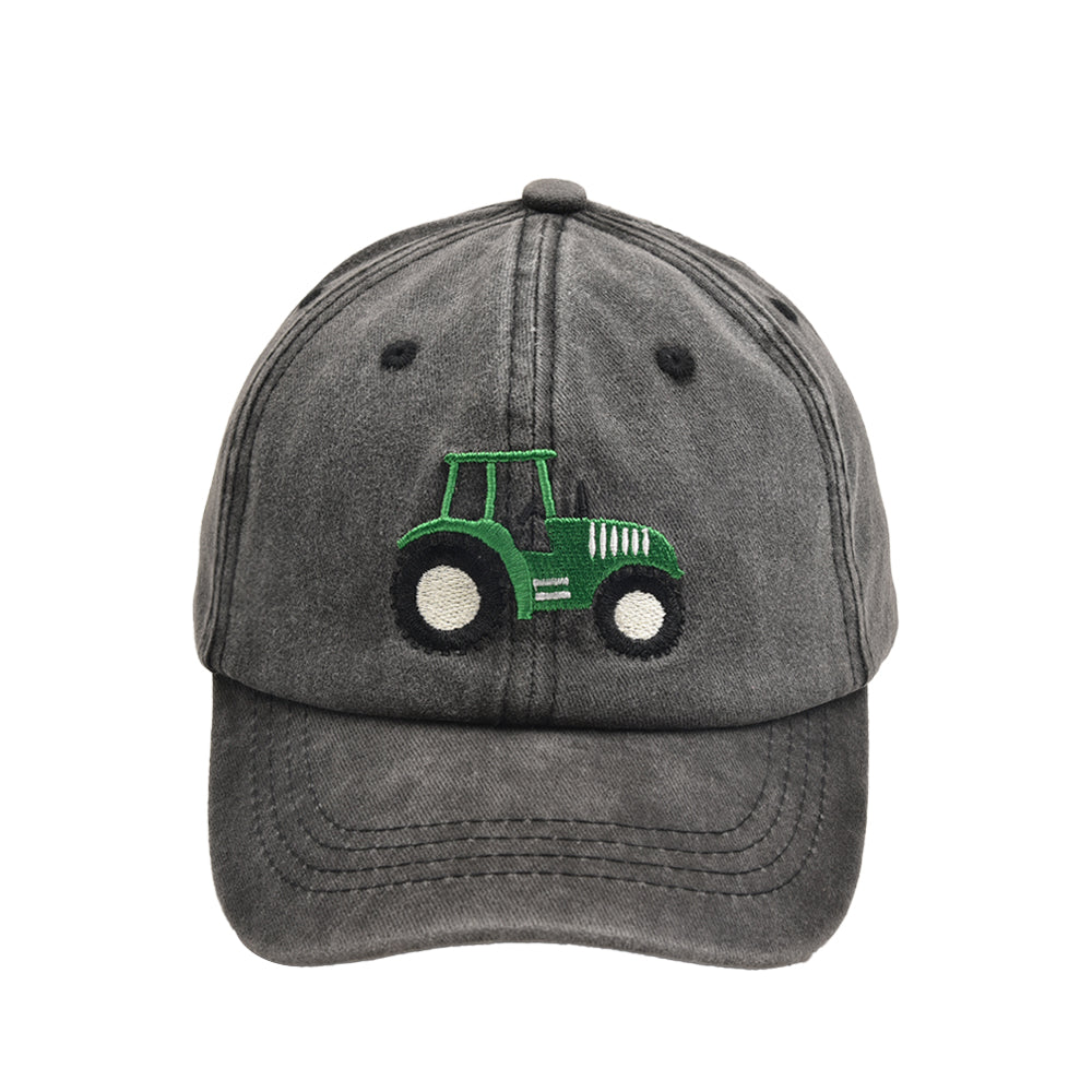 （Pre Order）Kid's Tractor Embroidered Baseball Cap