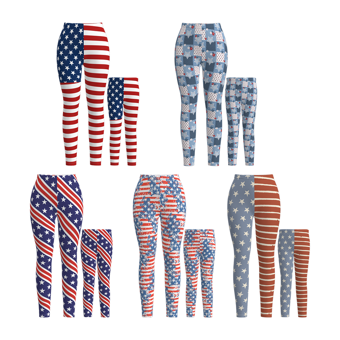 （Pre Order）Mommy and Me Patriotic Print Pants