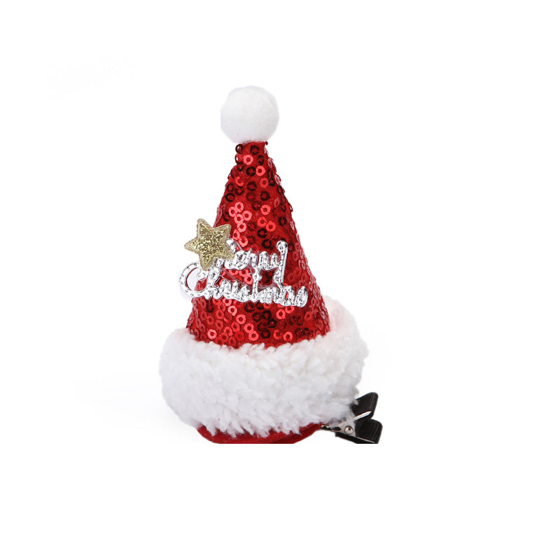 （Pre Order）Girls Christmas Hat Hair Clip