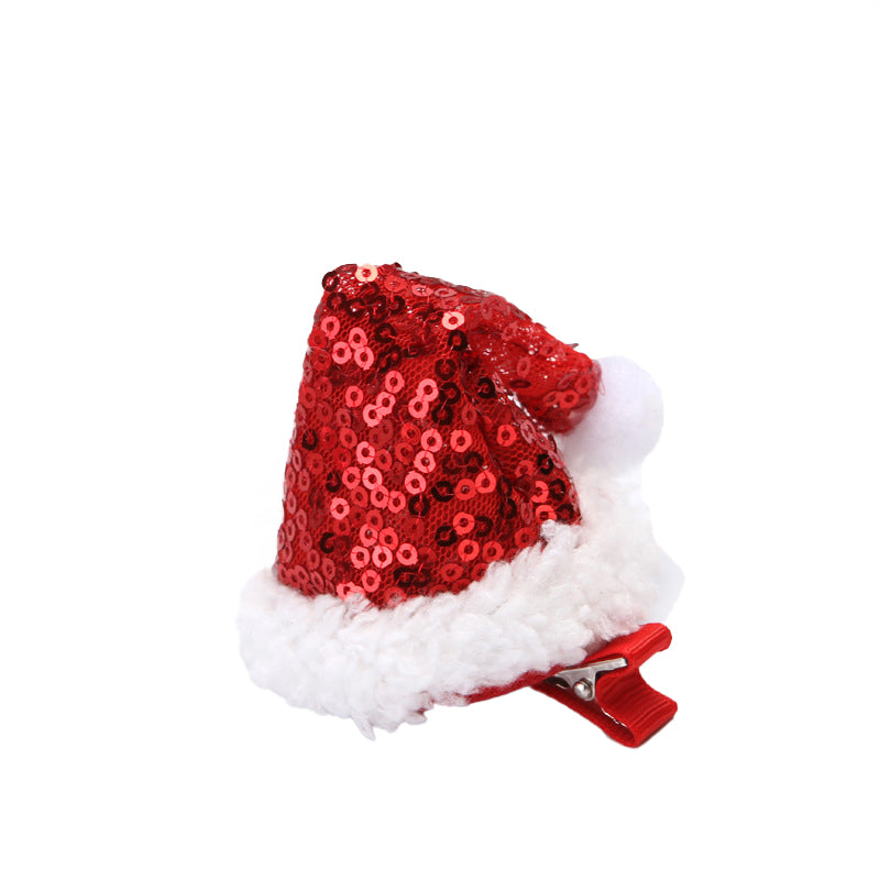 （Pre Order）Girls Christmas Hat Hair Clip