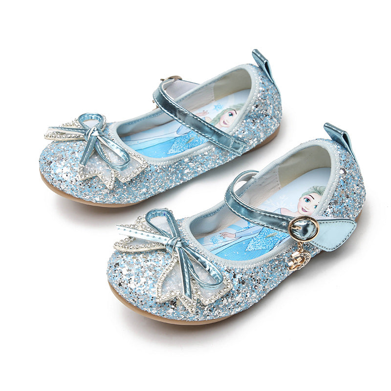 （Pre Order）Girls Stylish Soft-soled One-line Sequined Flats