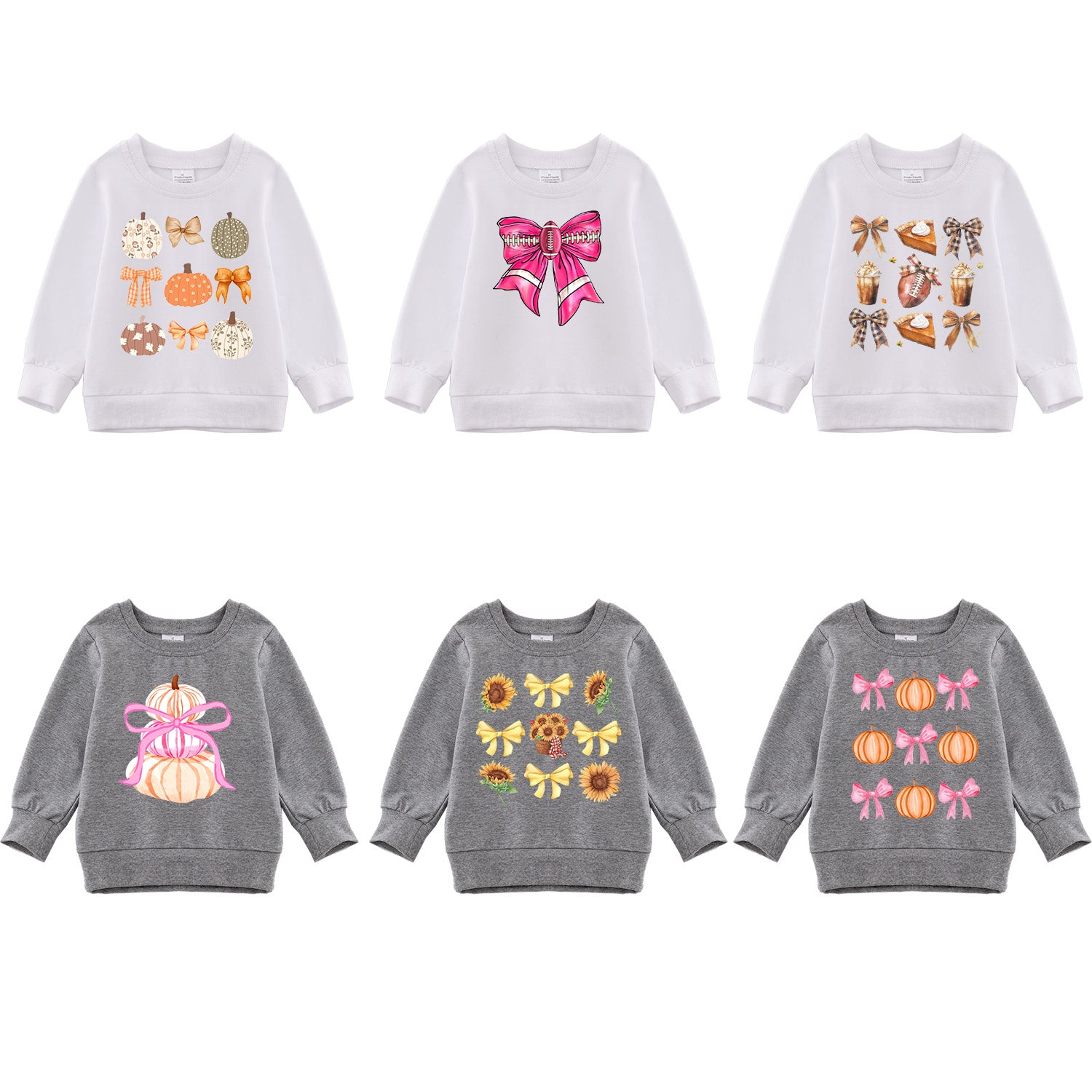 （Pre Order）Girls Thanksgiving Print Sweatshirt