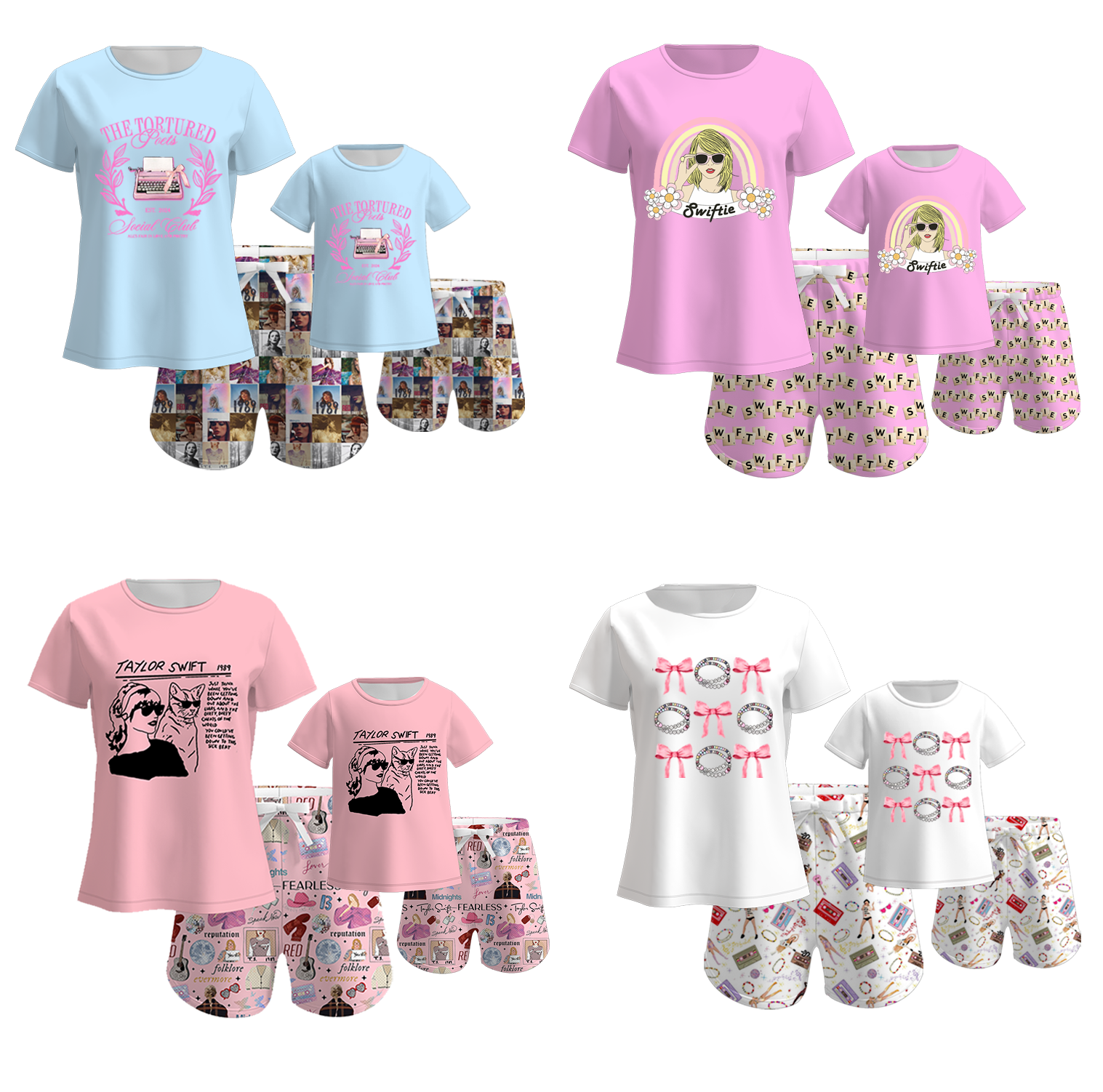 （Pre Order）Mommy and Me TS Print Pajamas