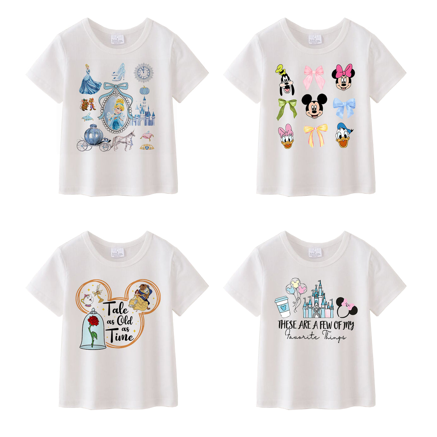 （Pre Order）Girls Spring and Summer Cartoon Print Top