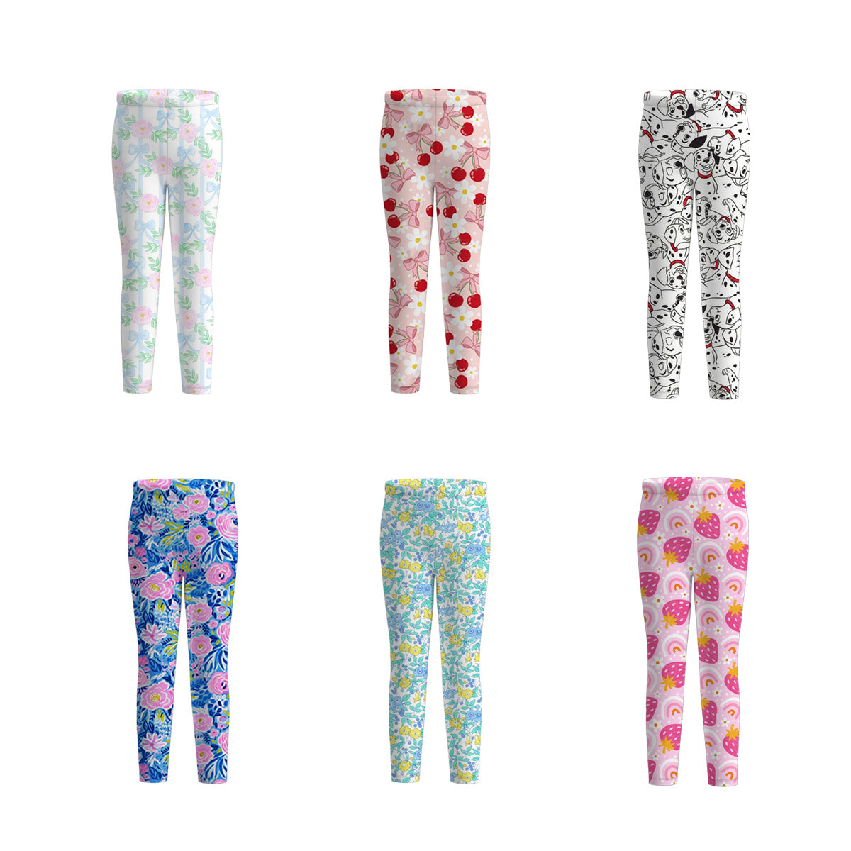 （Pre Order）Girls Spring and Summer Floral Print Pants