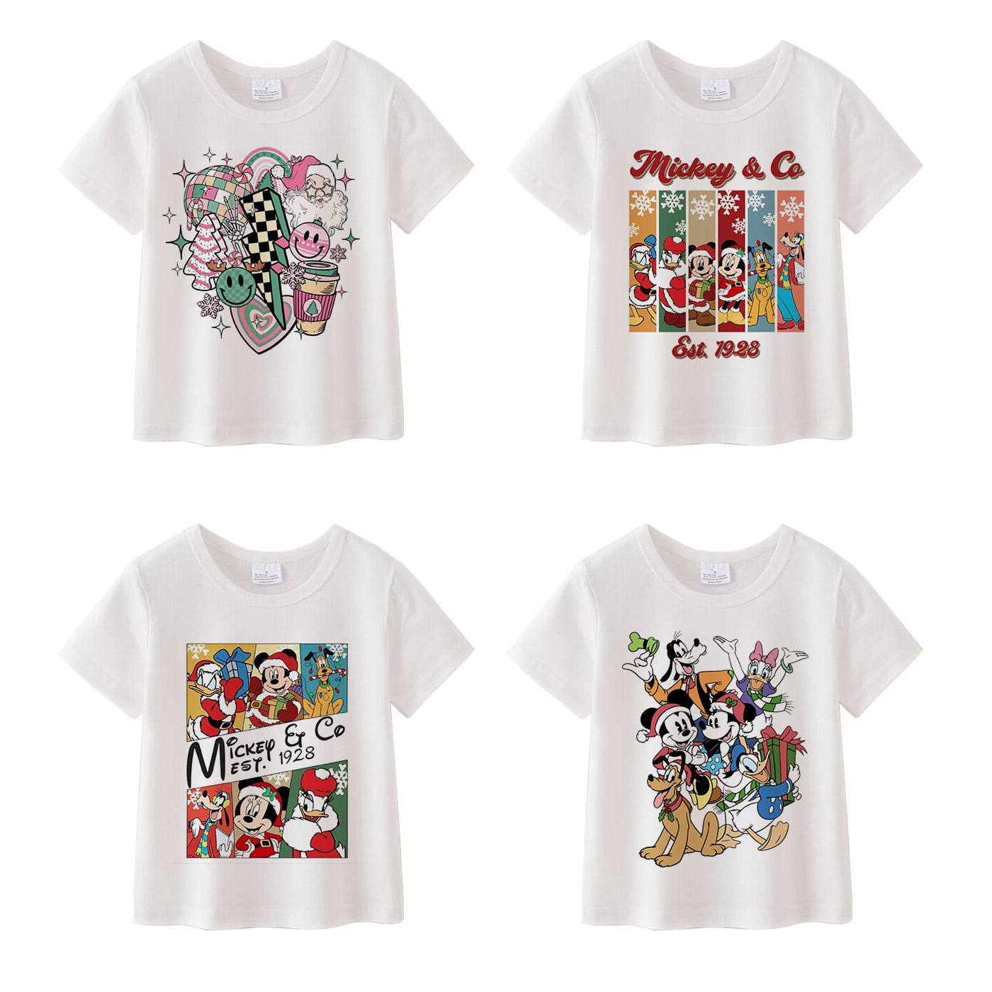 （Pre Order）Christmas Cartoon Print Cotton Top