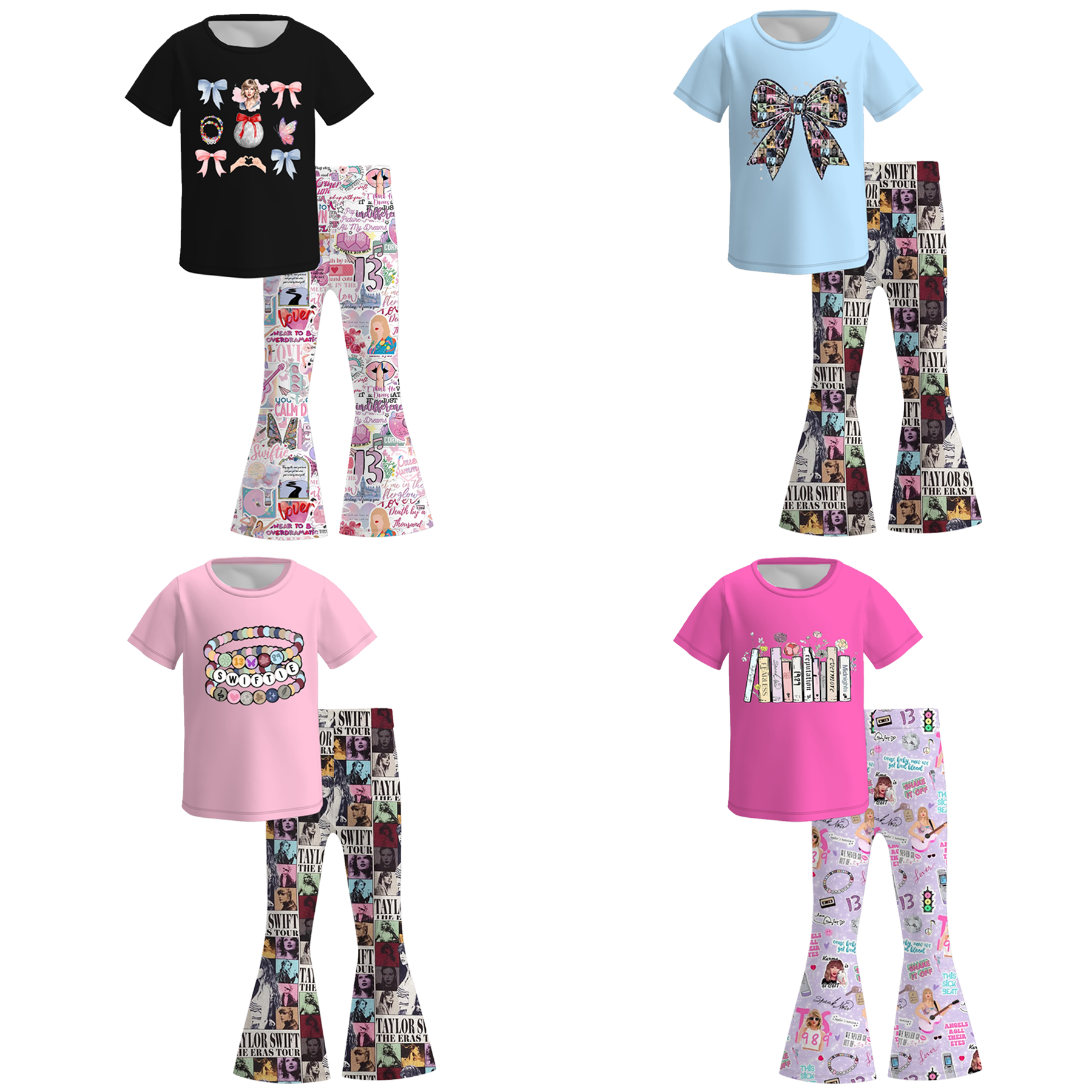 （Pre Order）Girls TS Print Outfit Set