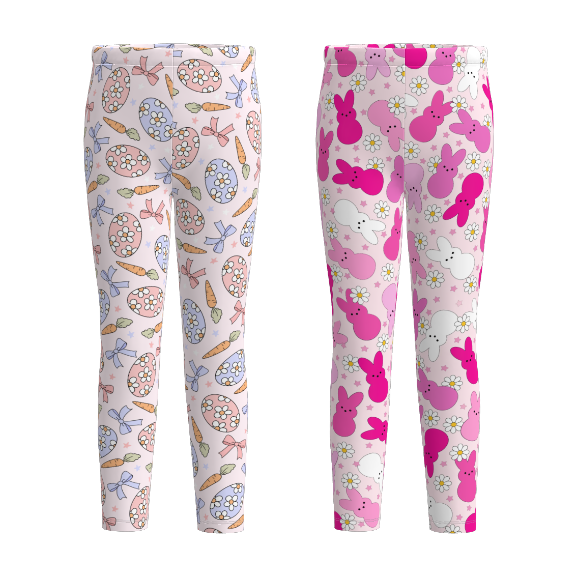 （Pre Order）Girls Easter Bunny Print Pants