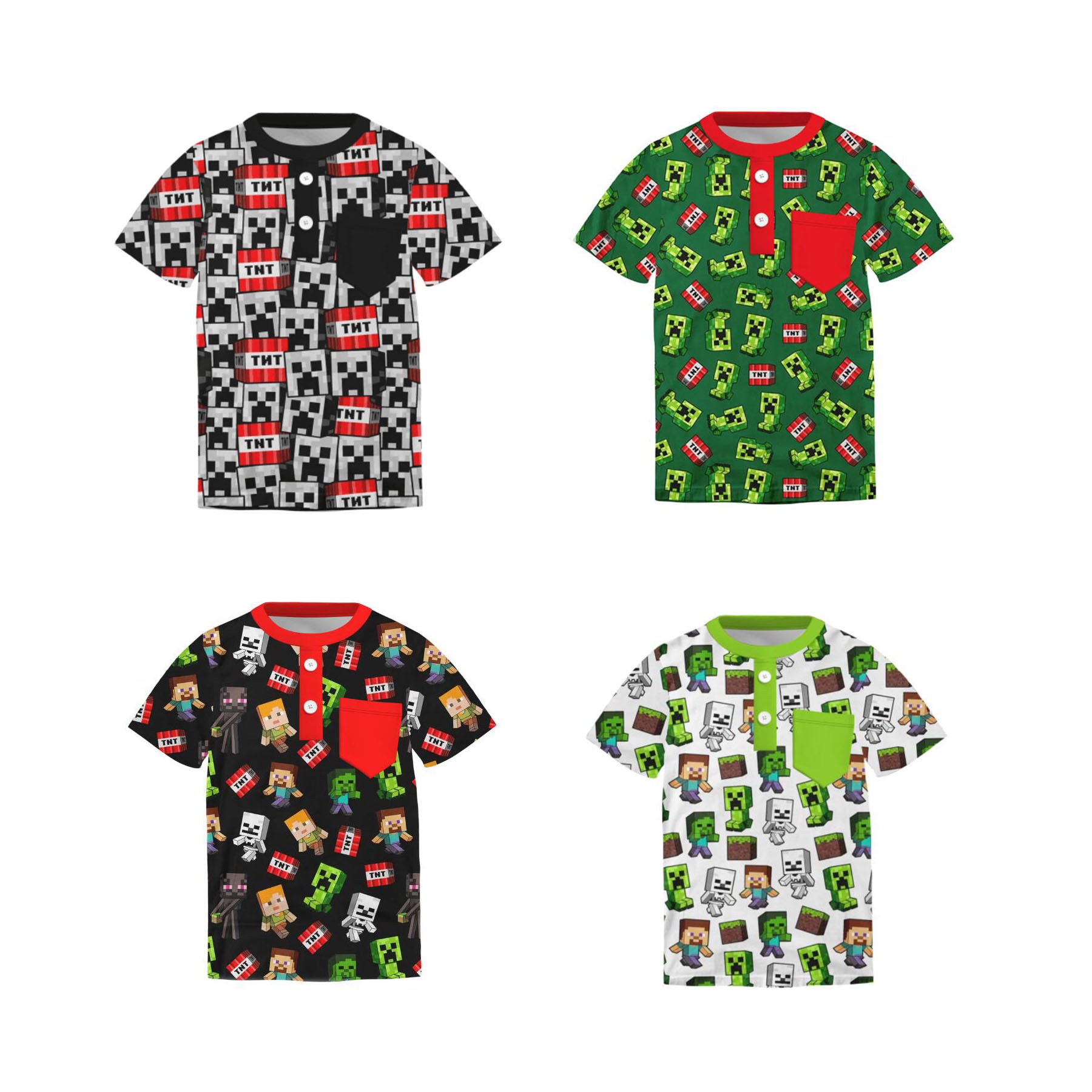 （Pre Order）Boys Game Character Print Top