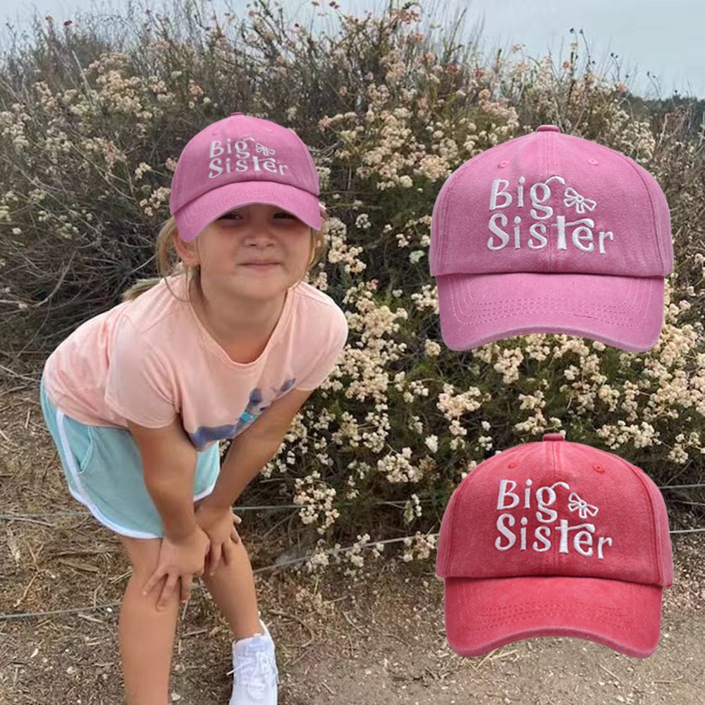 （Pre Order）Girls Big Sister Embroidered Baseball Cap