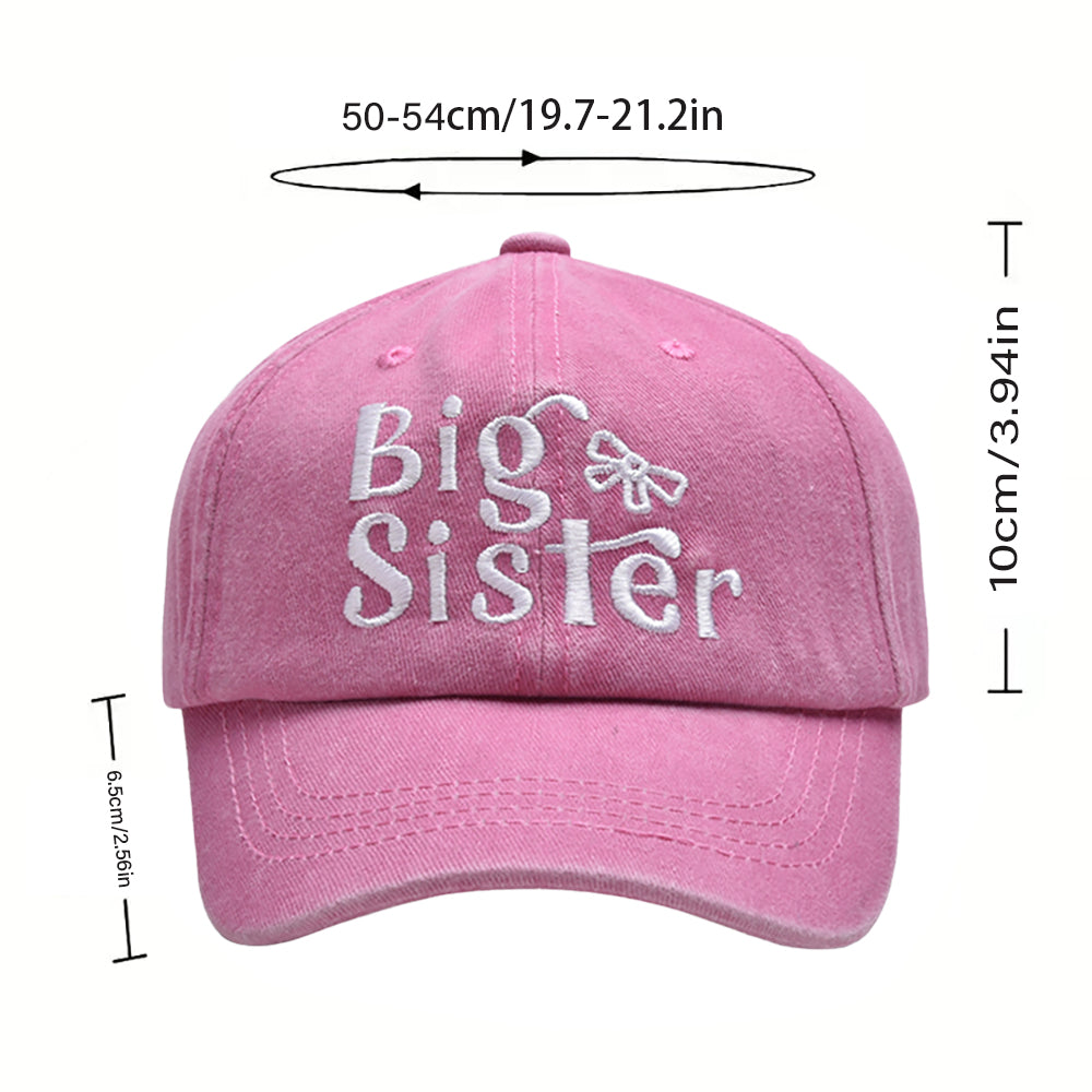 （Pre Order）Girls Big Sister Embroidered Baseball Cap