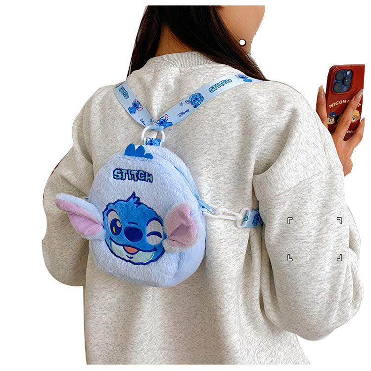 （Pre Order）Cute Cartoon Plush Two-way Back Bag