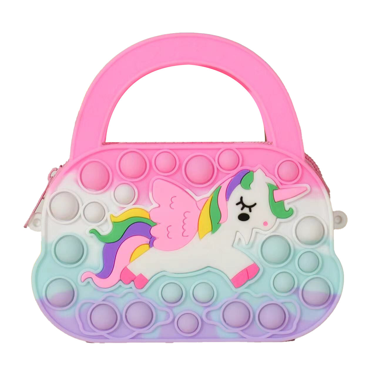 （Pre Order）Girls Unicorn Silicone Crossbody Bag