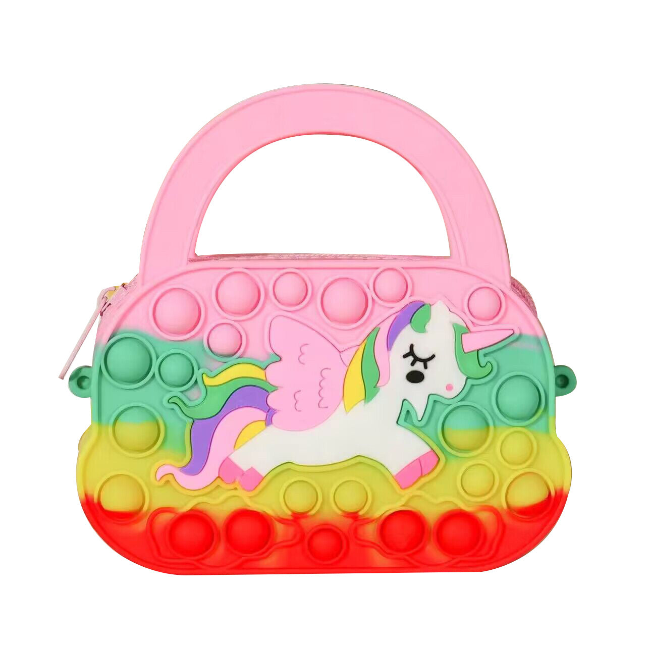 （Pre Order）Girls Unicorn Silicone Crossbody Bag