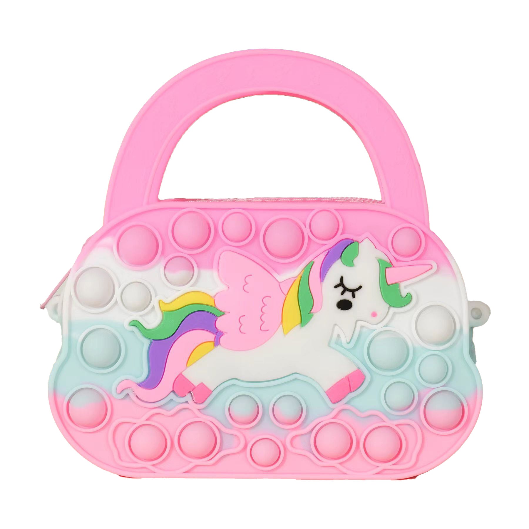 （Pre Order）Girls Unicorn Silicone Crossbody Bag