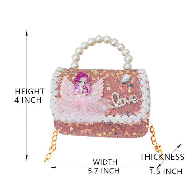 （Pre Order）Girls Fashion Princess Crossbody Bag