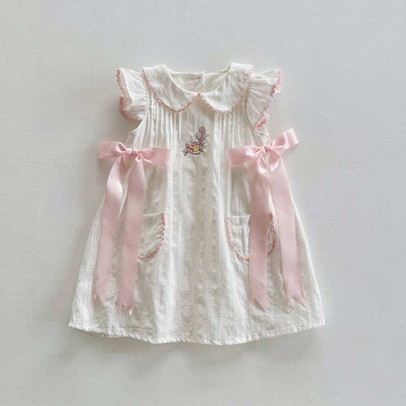 （Pre Order）Girls Spring and Summer Birthday Embroidery Dress