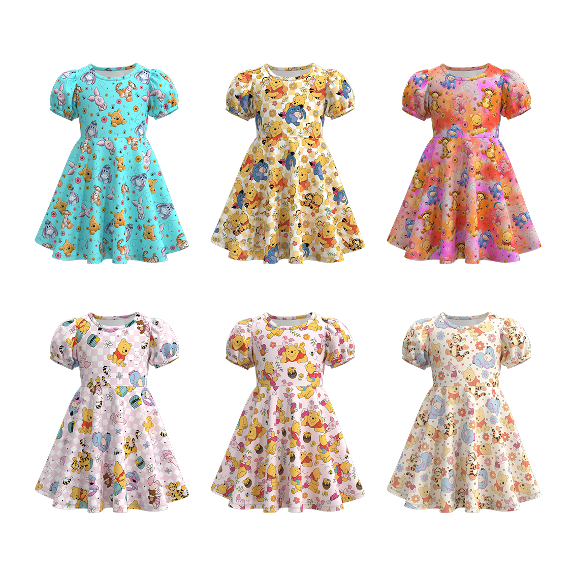 （Pre Orders）Girls Cartoon Print Dress