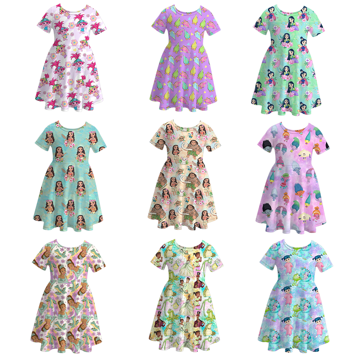 （Pre Order）Girls Summer Character Dress