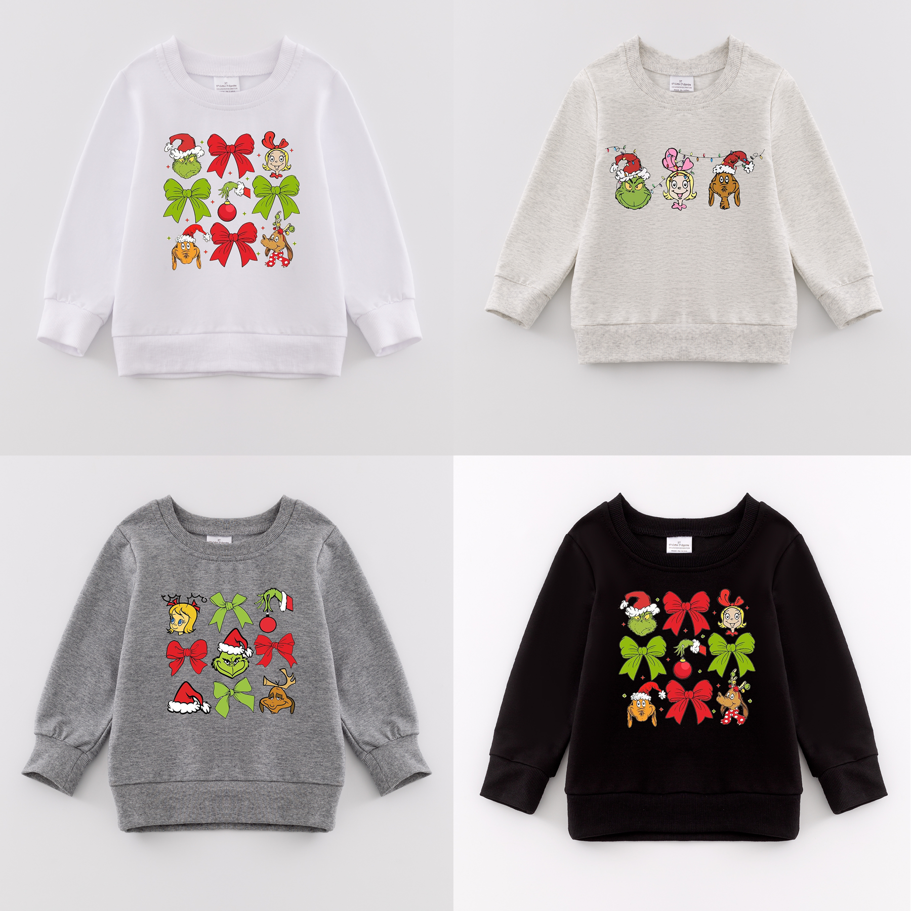 （Pre Order）Girls Christmas Print Sweatshirt