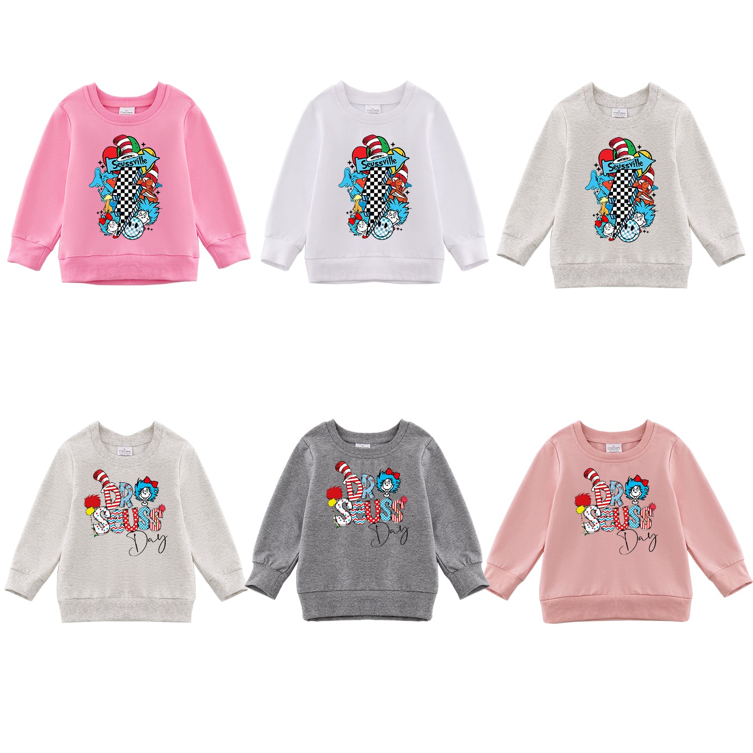 （Pre Order）Girls DR SEUSS Print Sweatshirt