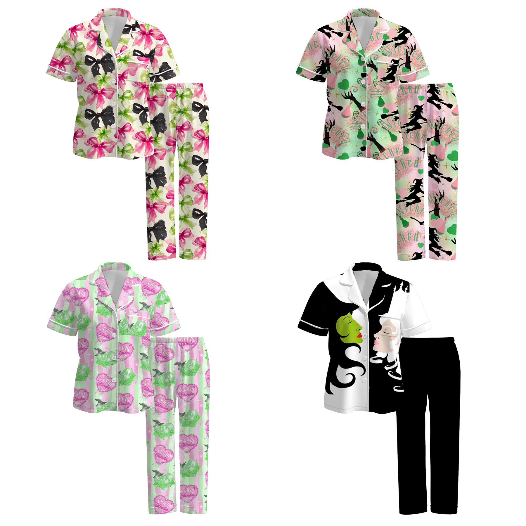 （Pre Order）Adults Spring and Summer Movie Character Print Pajamas