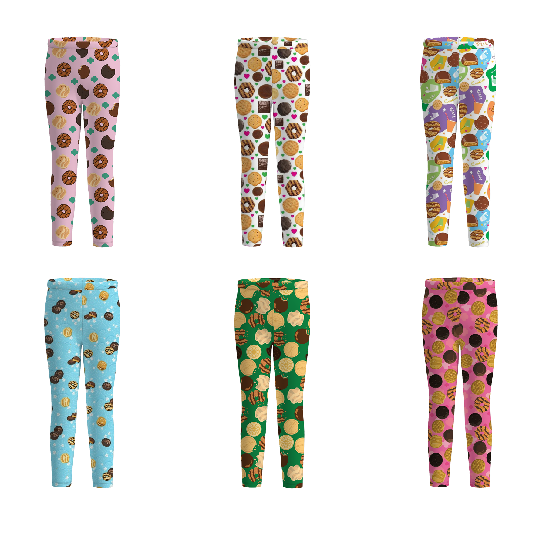 （Pre Order）Girls Scout Cookie Print Pants