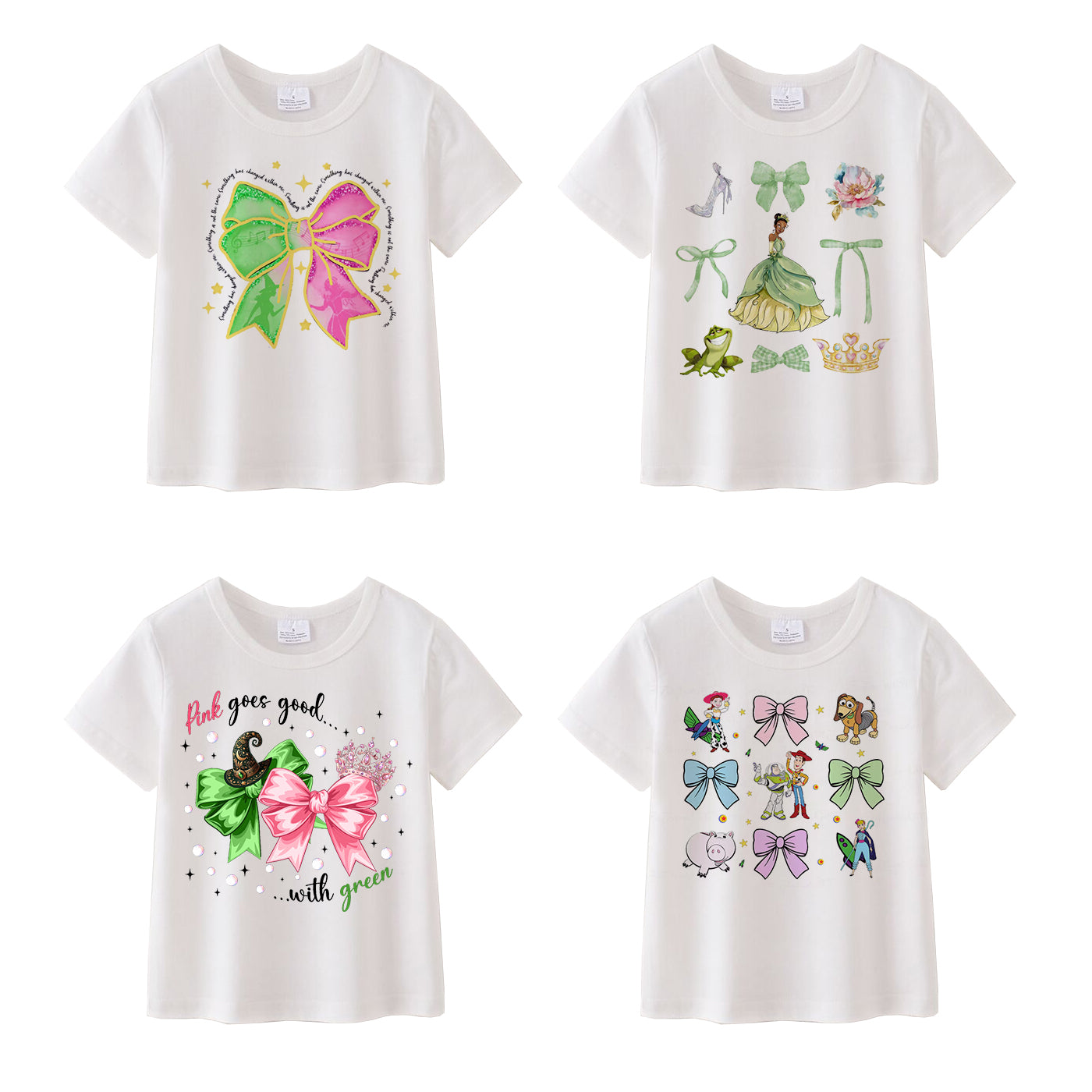 （Pre Order）Girls Spring and Summer Cartoon Print Top