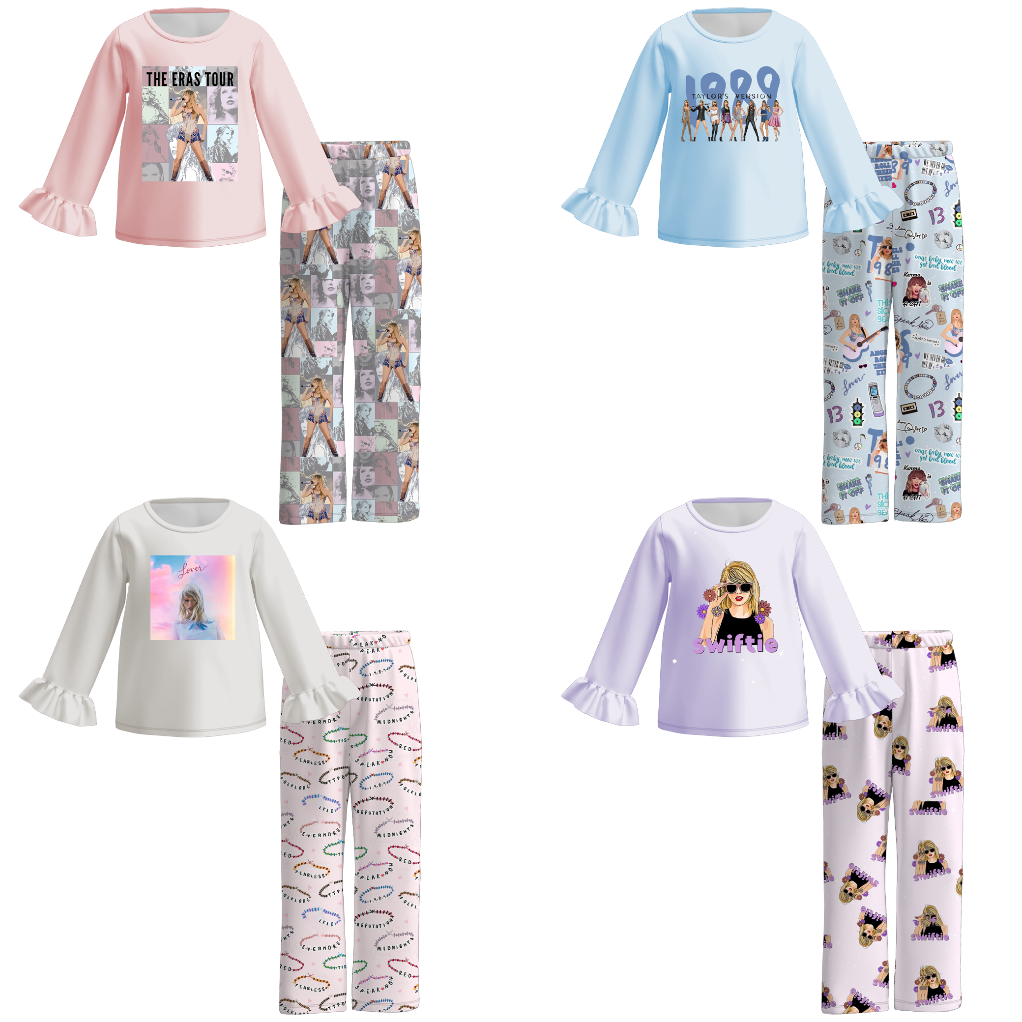 （Pre Order）Girls TS Print Pajama