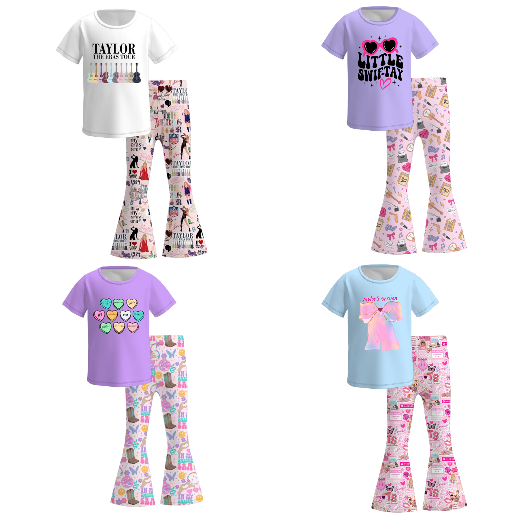 （Pre Order）Girls TS Print Outfit Set