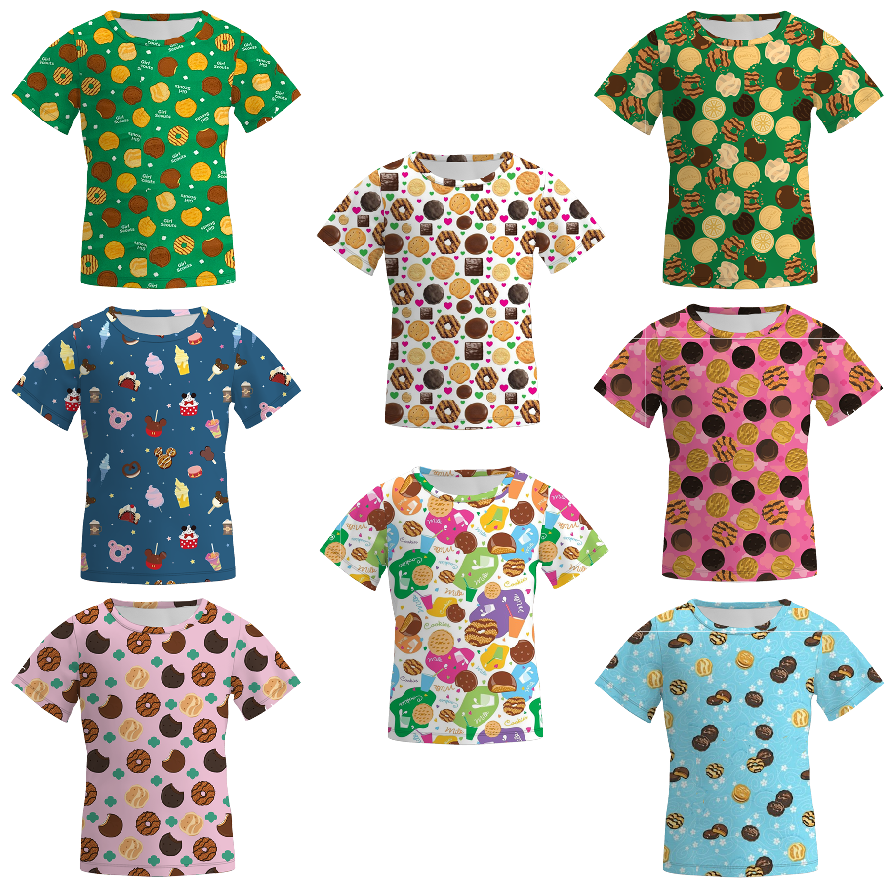 （Pre Order）Girls Scout Cookie Print Top