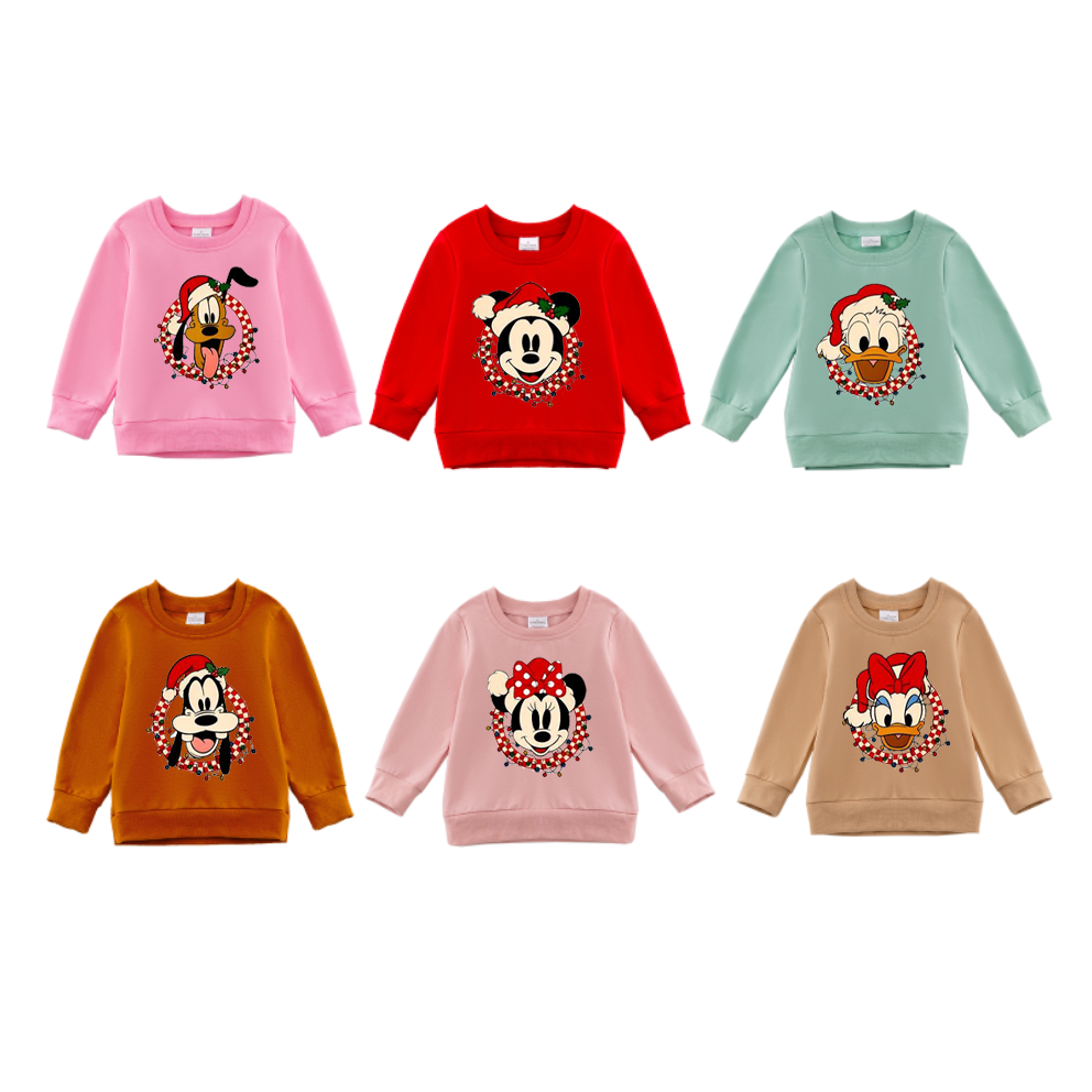 （Pre Order）Girls Christmas Print Sweatshirt