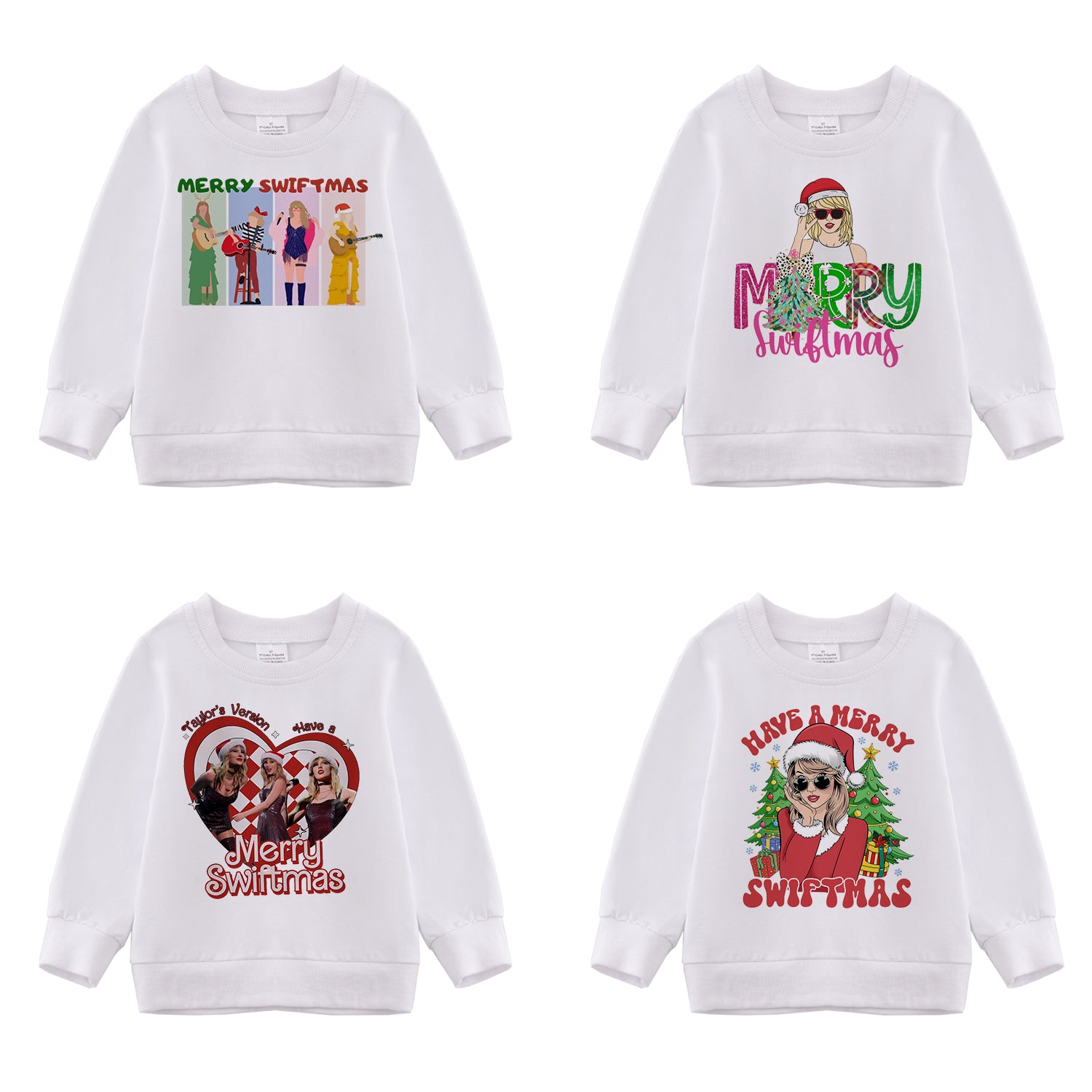 （Pre Order）Girls Christmas Print Sweatshirt