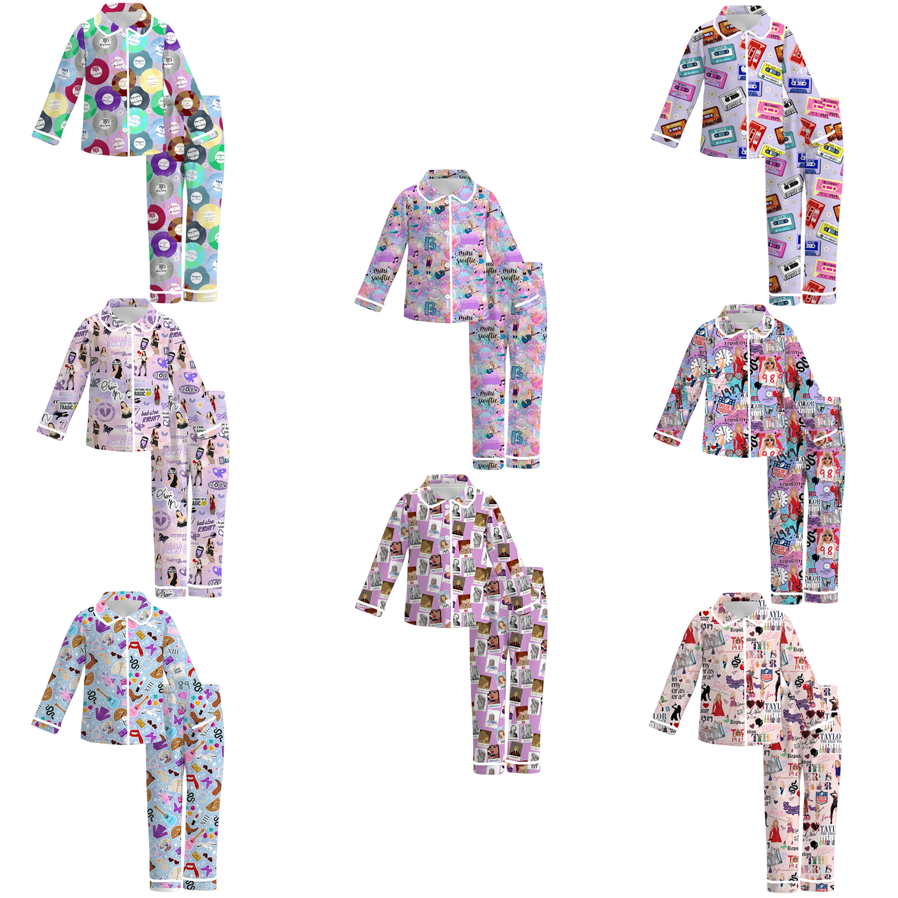 （Pre Order）Girls TS Print Pajamas