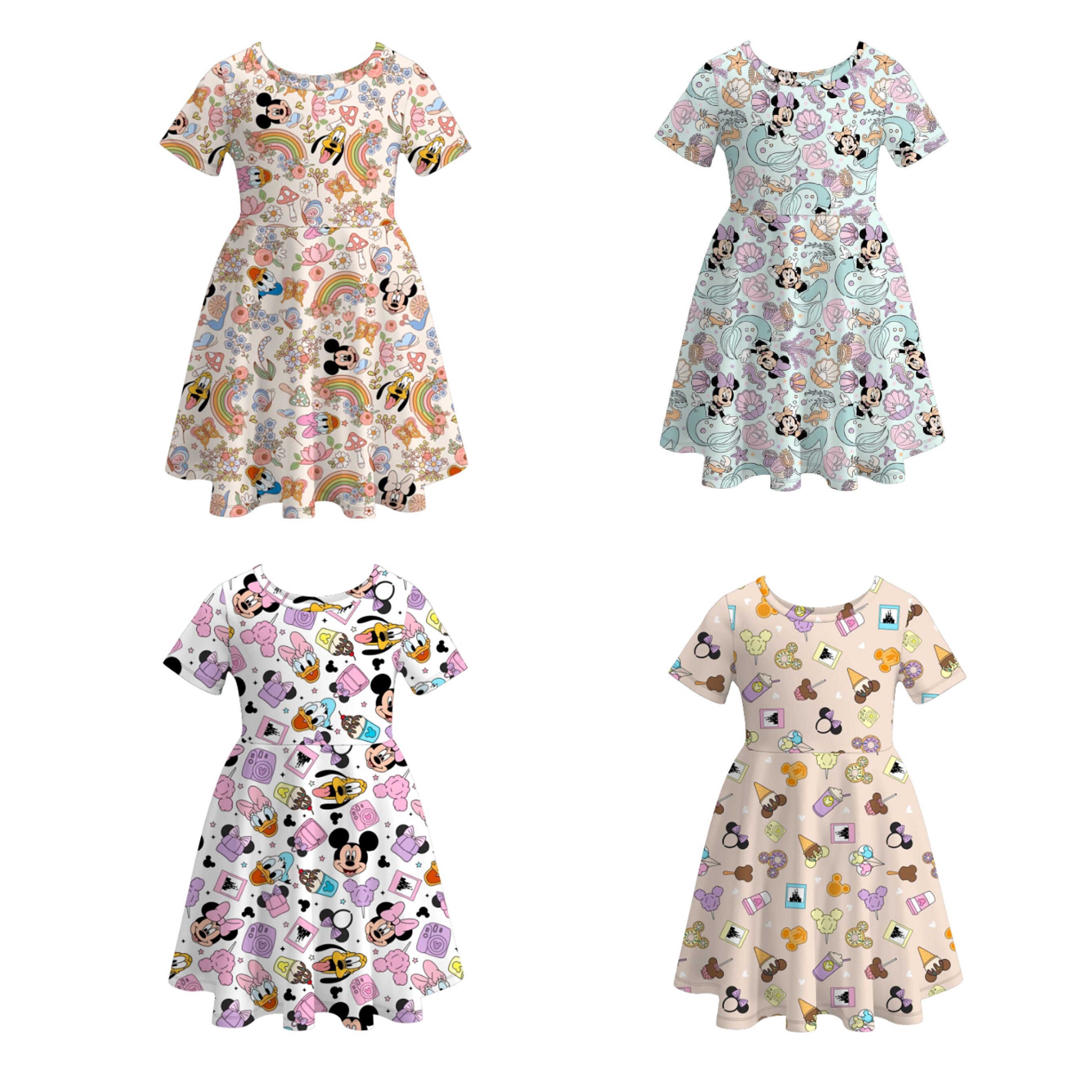 （Pre Order）Girls Cute Character Print Twirl Dress