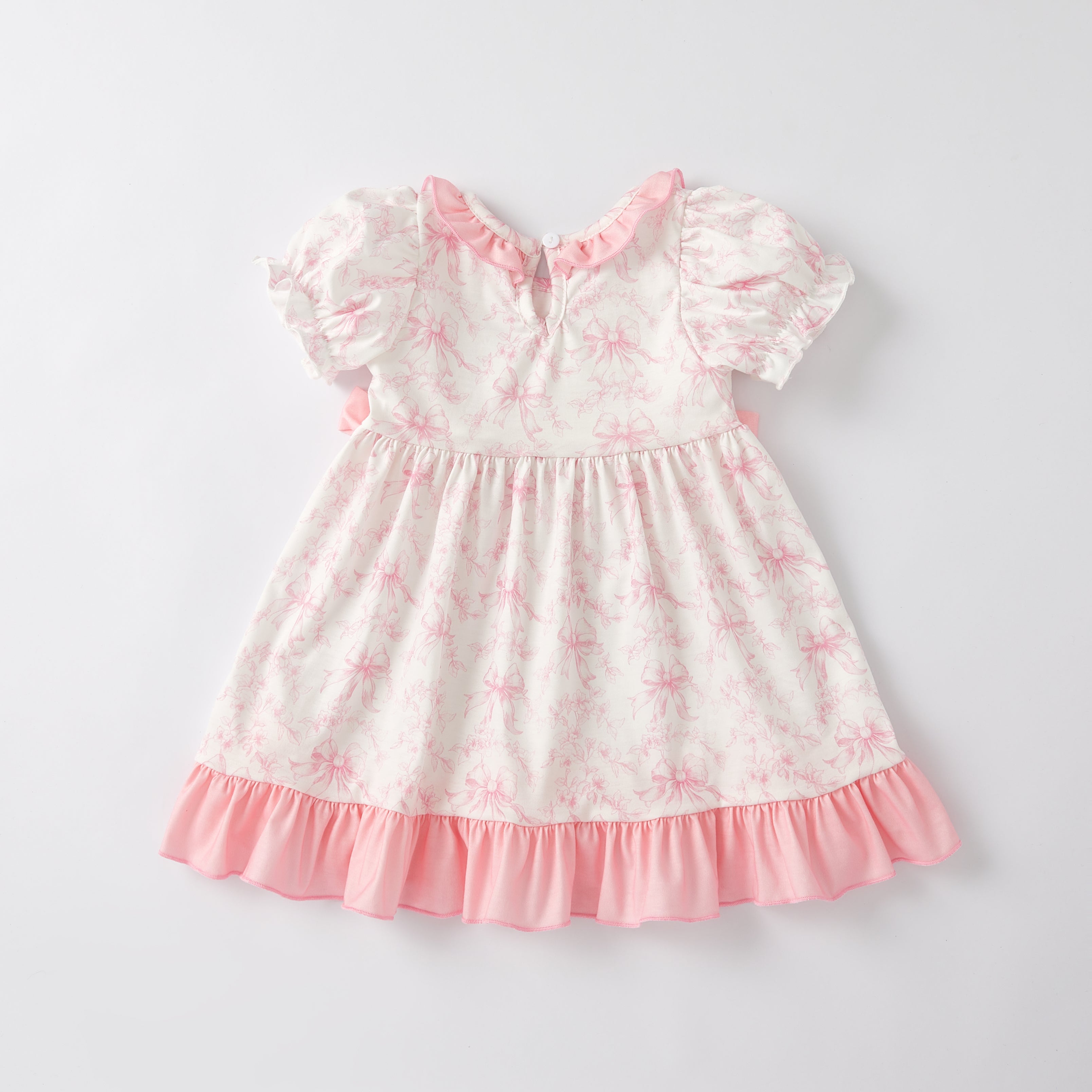 （Pre Order）Mommy and Me Spring ＆ Summer Embroidery Smocked Dress and Romper