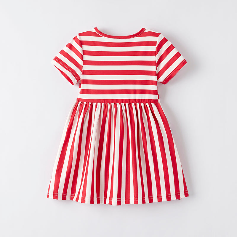 （In Stock）Girls Patriotic Print Dress