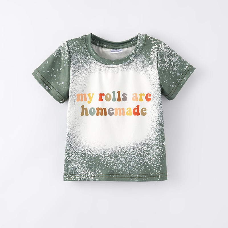 （In Stock Q2-1-2）Girls Christmas Print Milk Silk Top