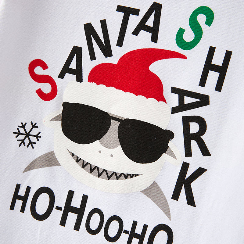 （In Stock G7-3-2）Boys Christmas Santa Print Top