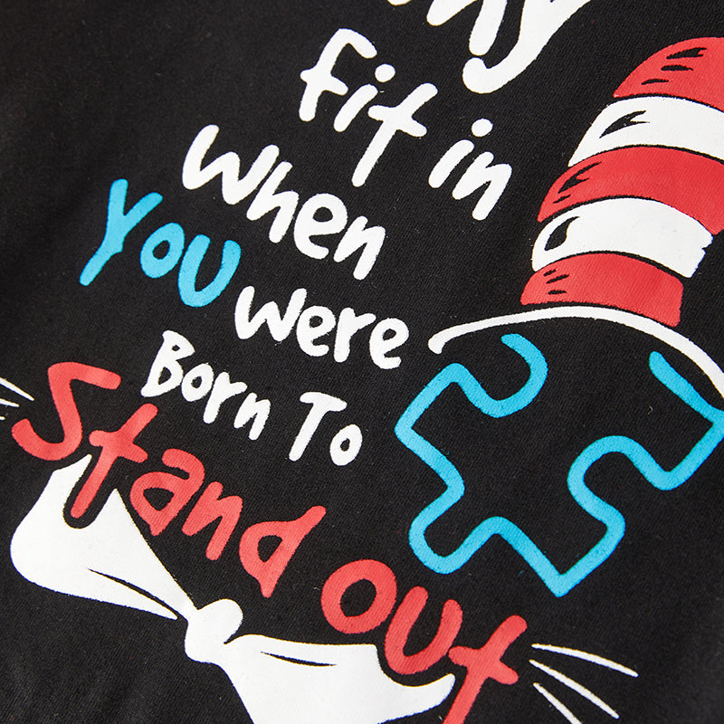 （In Stock L32-2-1）Boys Spring DR SEUSS Print Cotton Top