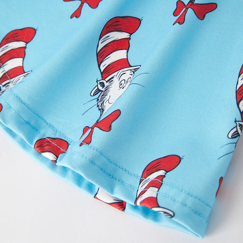 （In Stock）Girls Spring DR SEUSS Print Outfit Set