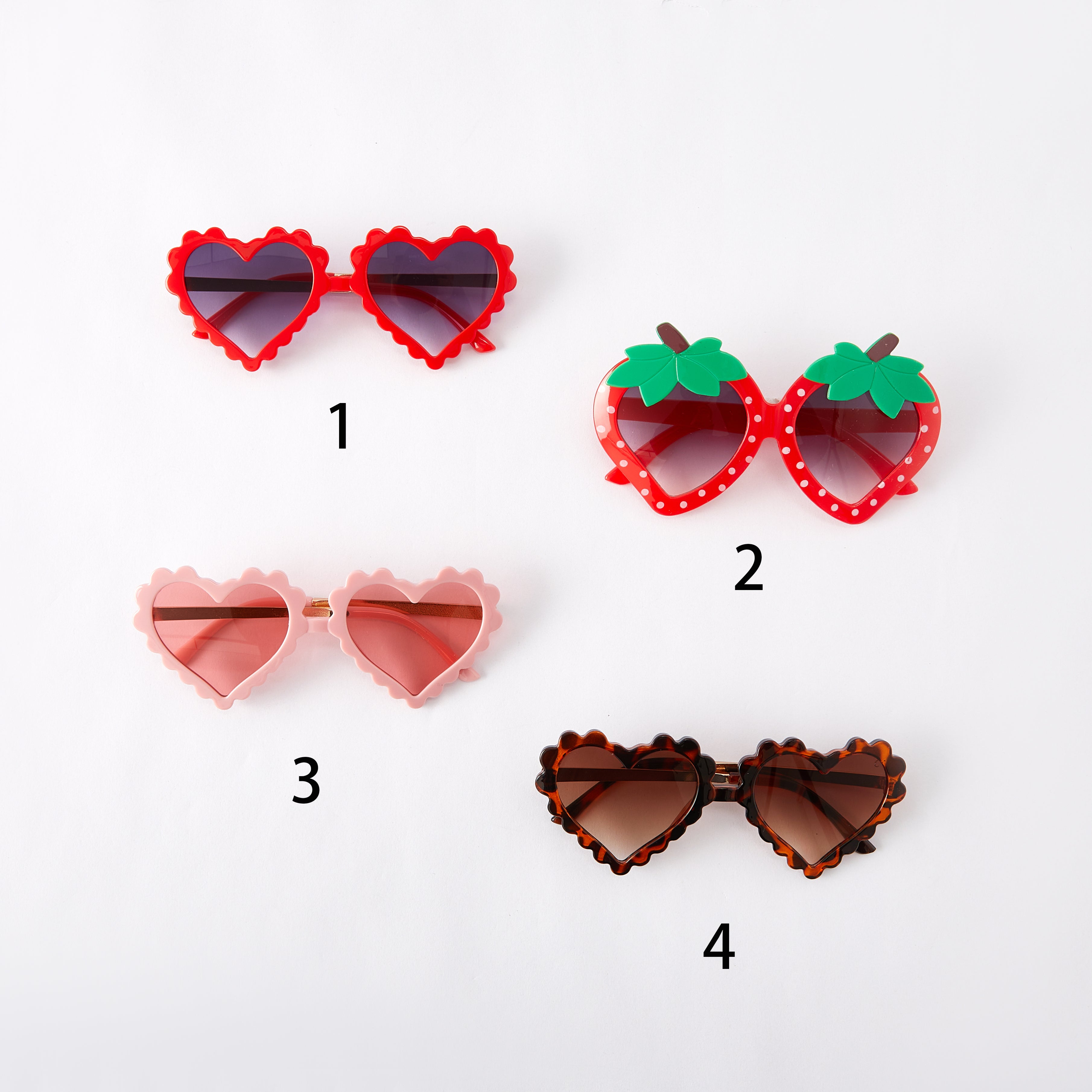 （In Stock）Kids Fashion Heart Shape Sunglasses