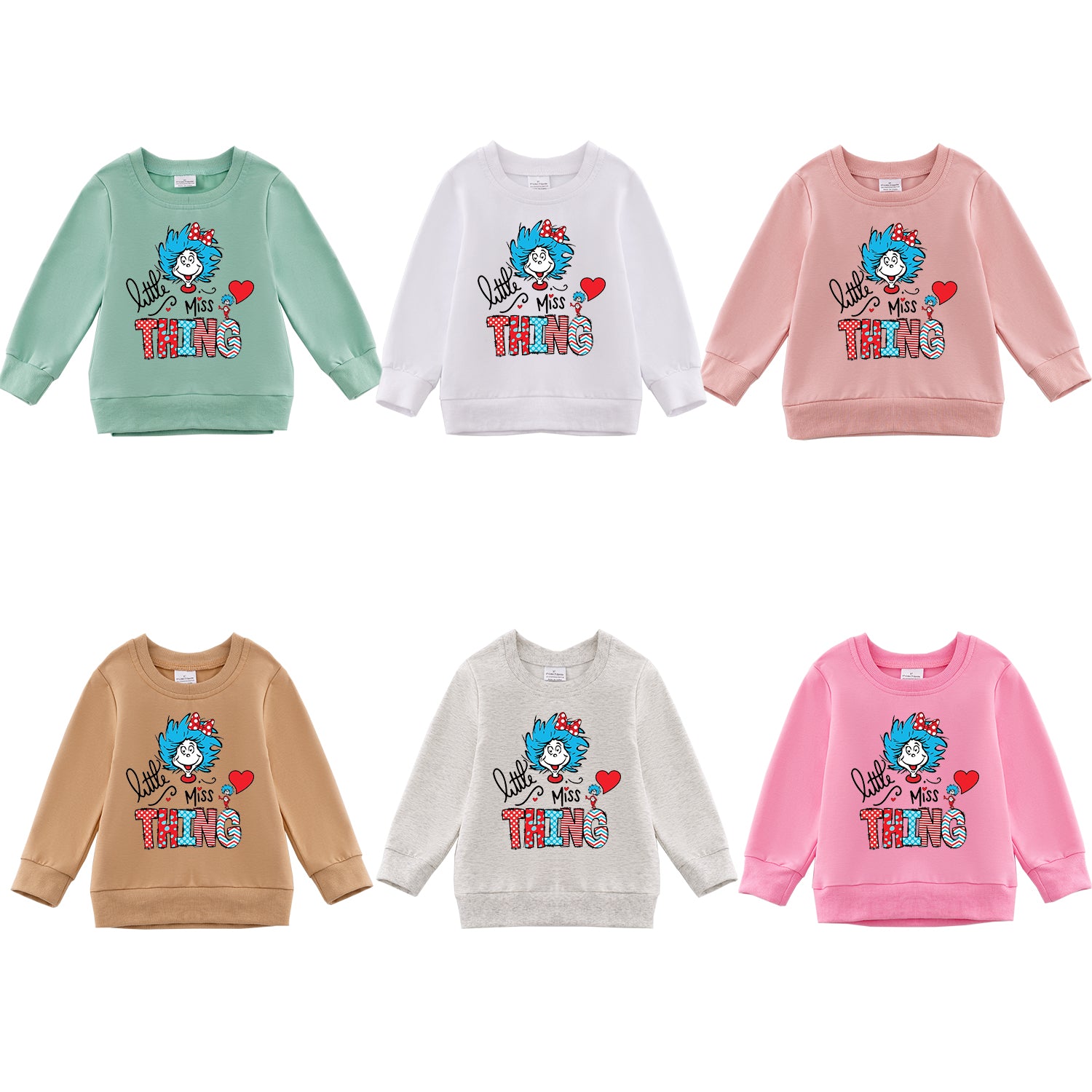 （Pre Order）Girls DR SEUSS Print Sweatshirt