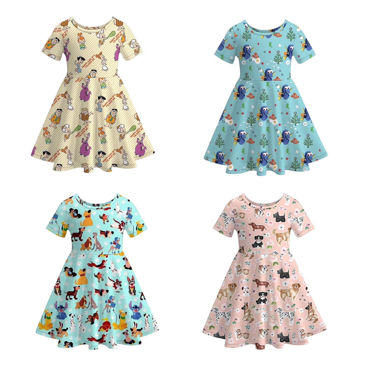 （Pre Order）Girls Summer Characters Dress