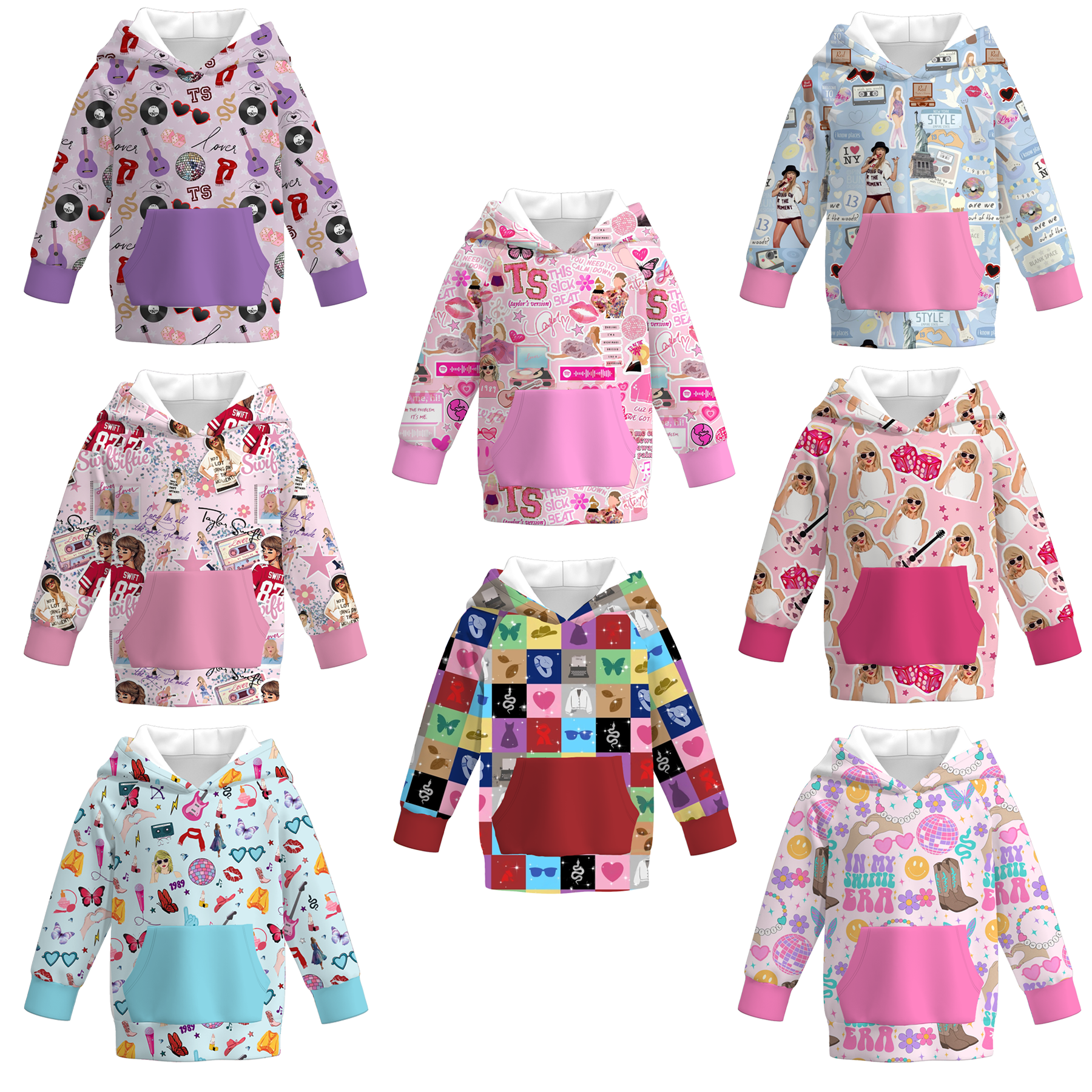 （Pre Order）Girls TS Print Milk Silk Hoodie