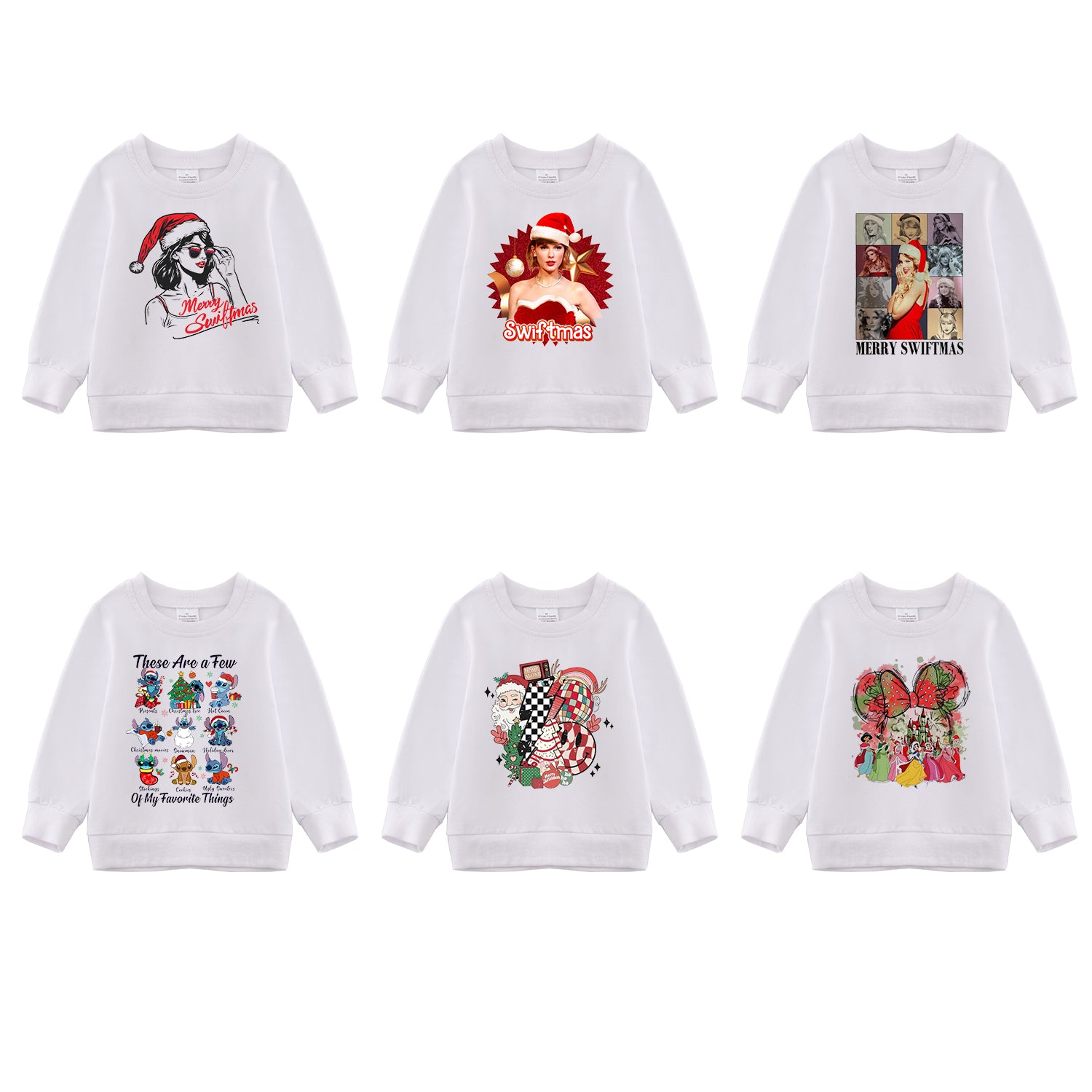 （Pre Order）Girls Christmas Print Sweatshirt