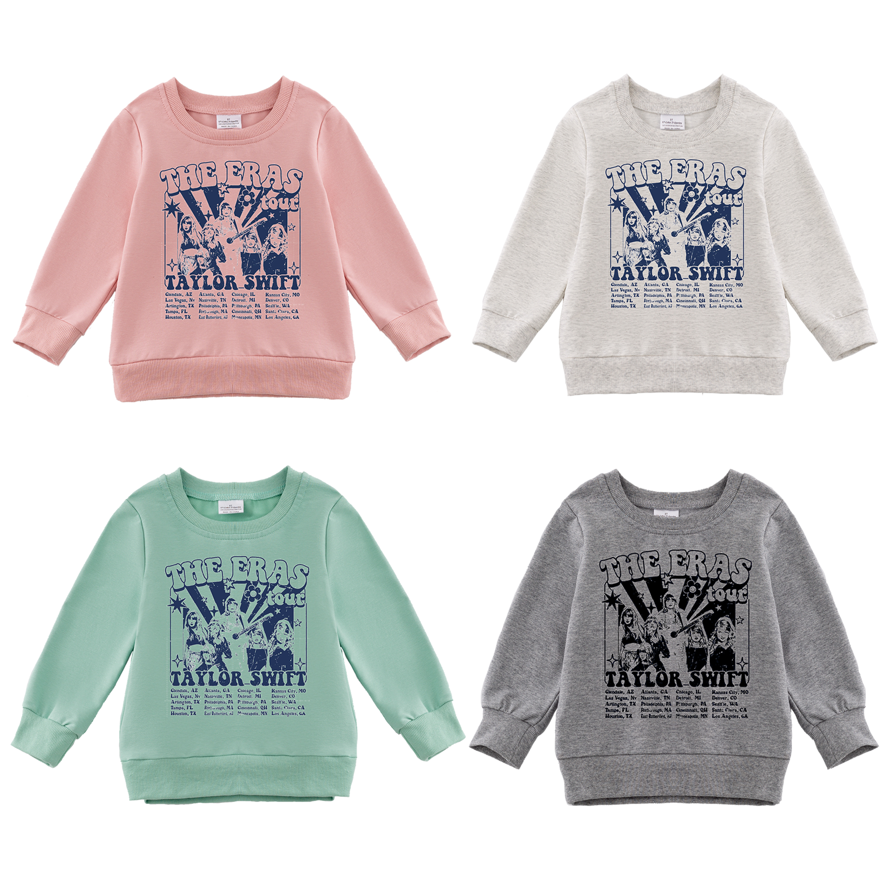 （Pre Order）Girls Fall TS Print Sweatshirt