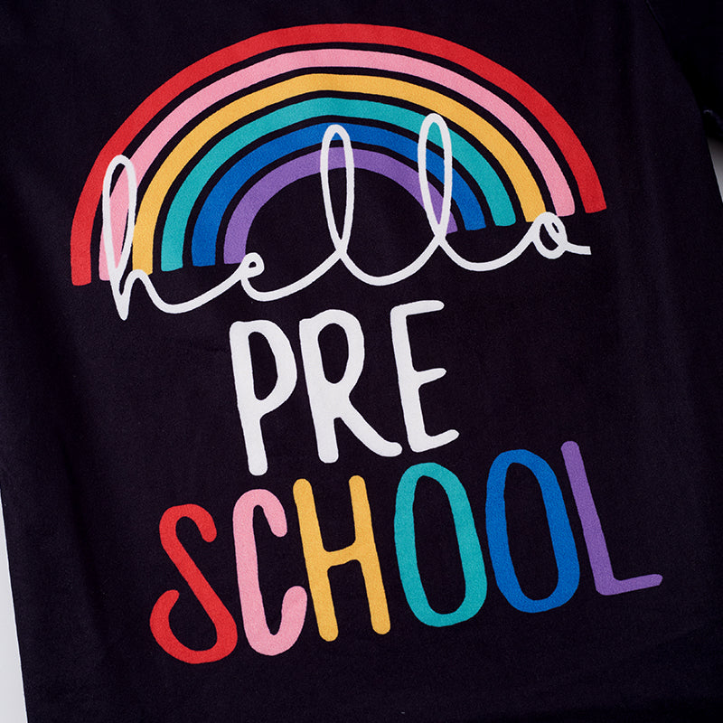 (In Stock E11-03-01)Boy's Pre School Rainbow T-shirt