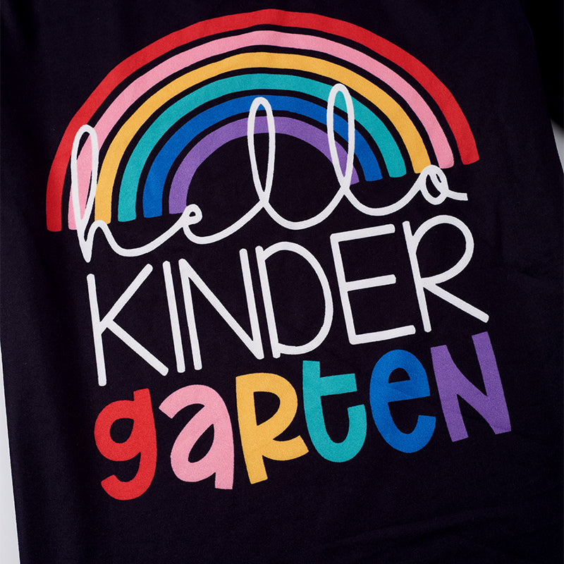 (In Stock E11-02-01)Boy's Kindergarten Rainbow T-shirt